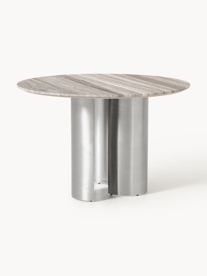Noam Round Dining Table, Marble Tabletop, Ø 120 cm