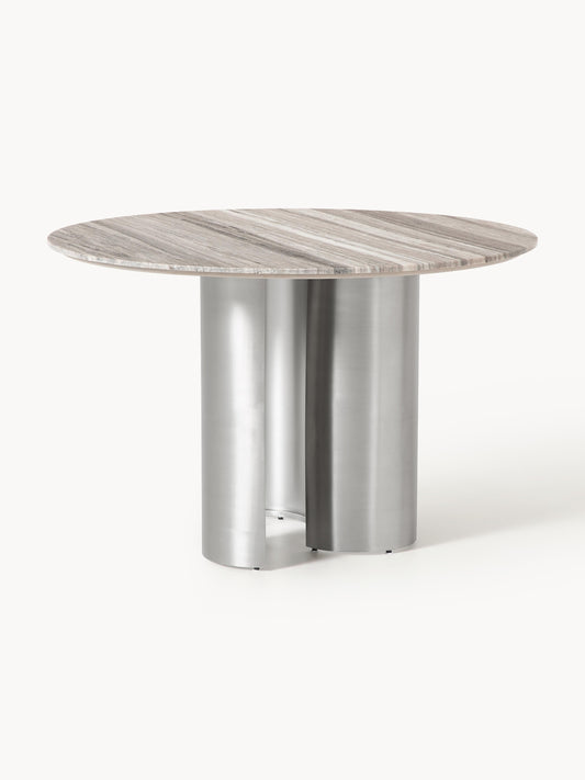 Noam Round Dining Table, Marble Tabletop, Ø 120 cm