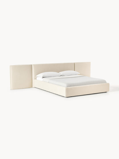 Otis Upholstered Bed, Folding Headboard