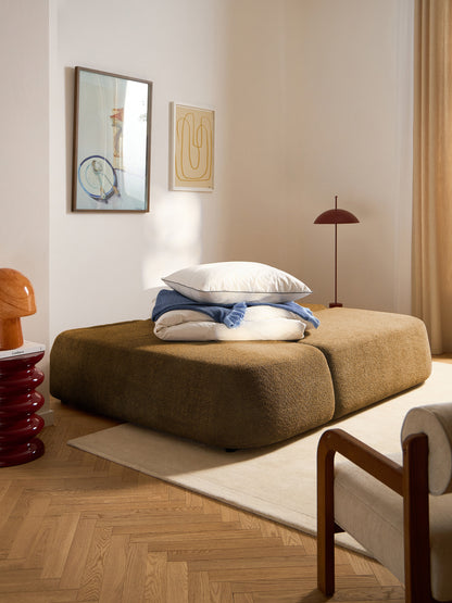 Pao Teddy Bouclé Sofa Bed with Storage