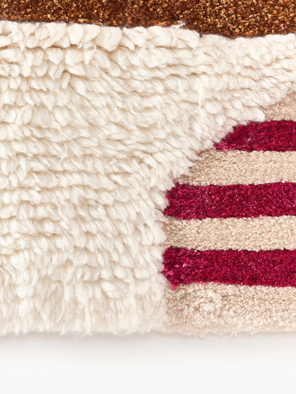 Rosco Hand-Tufted Rug in Wool with High-Low Texture