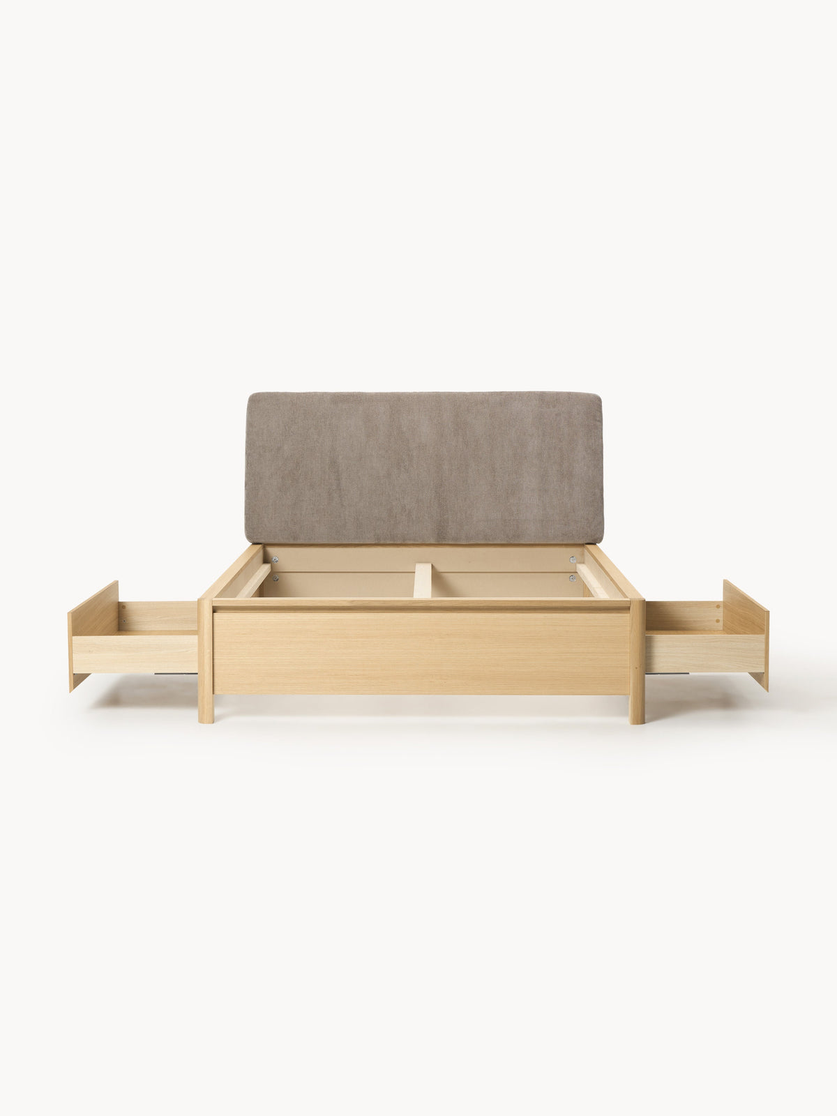 Santiago Wooden Bed with Drawers and Upholstered Headboard