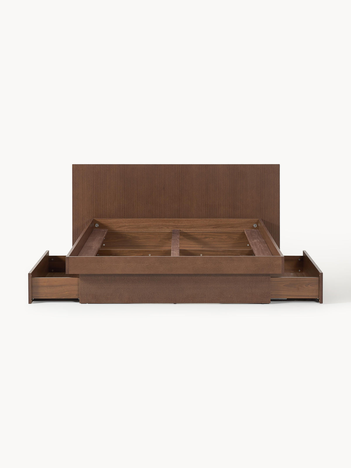 Sato Wooden Bed with Headboard and Drawers