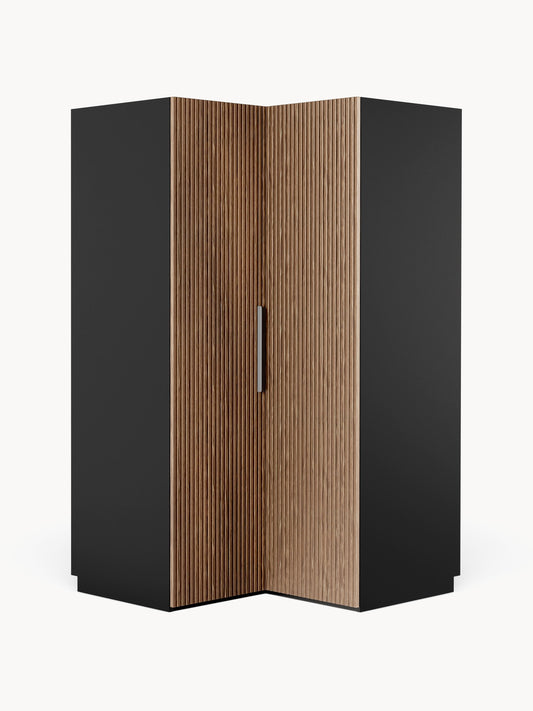 Simone Corner Wardrobe, Modular, 115 cm Wide