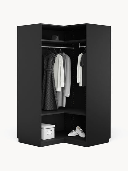 Simone Corner Wardrobe, Modular, 115 cm Wide