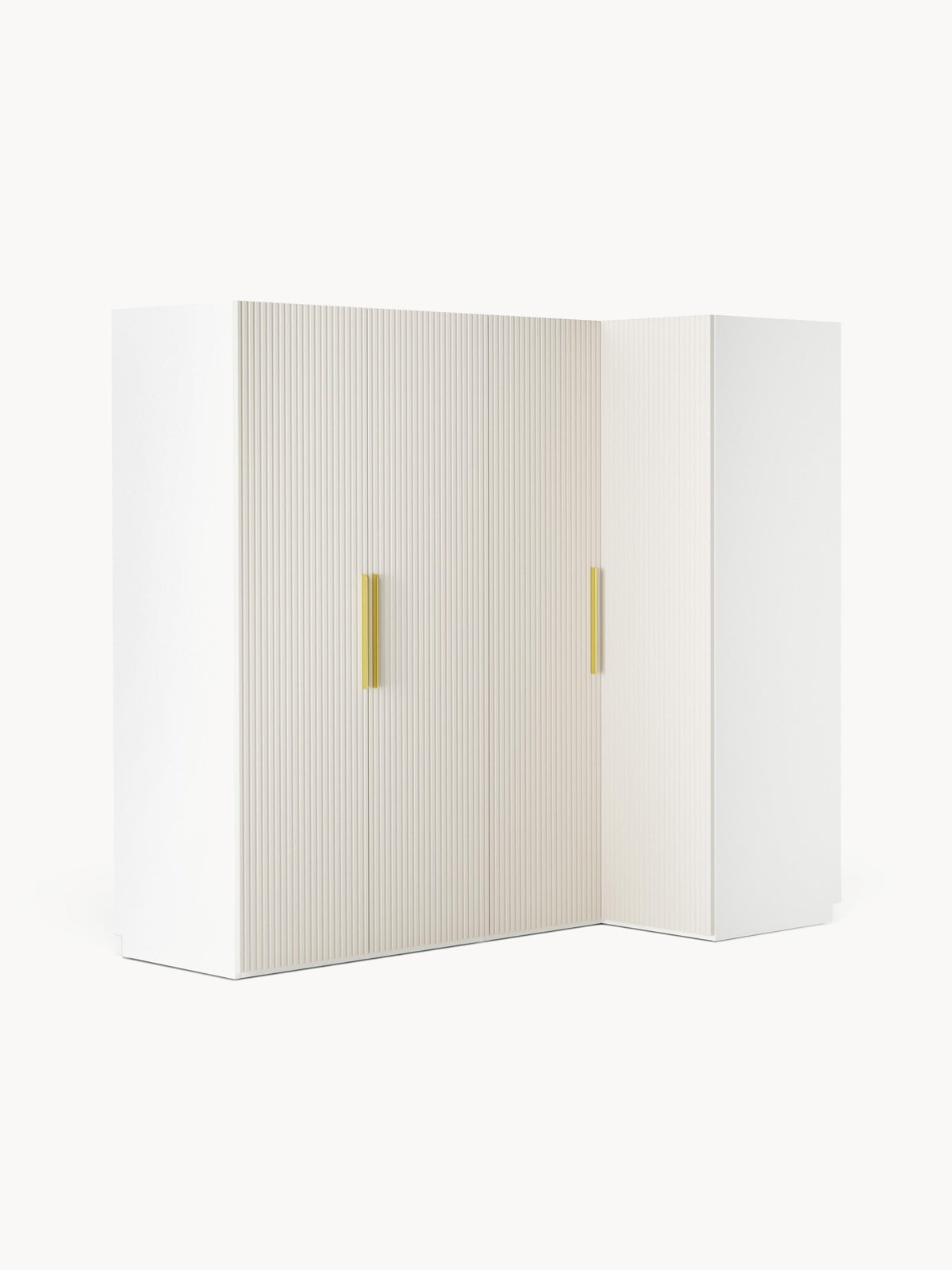Simone Corner Wardrobe, Modular, 215 cm Wide, in Various Sizes