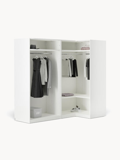 Simone Corner Wardrobe, Modular, 215 cm Wide, in Various Sizes