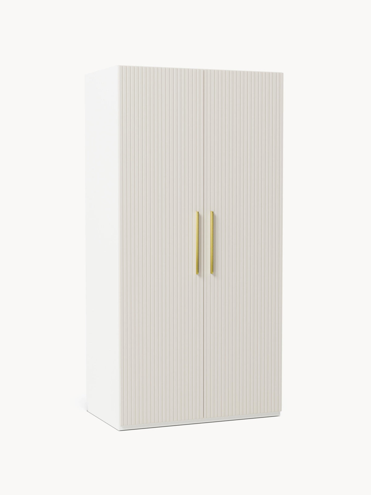 Simone Hinged-Door Wardrobe, Modular, 100 cm Wide, in Various Sizes