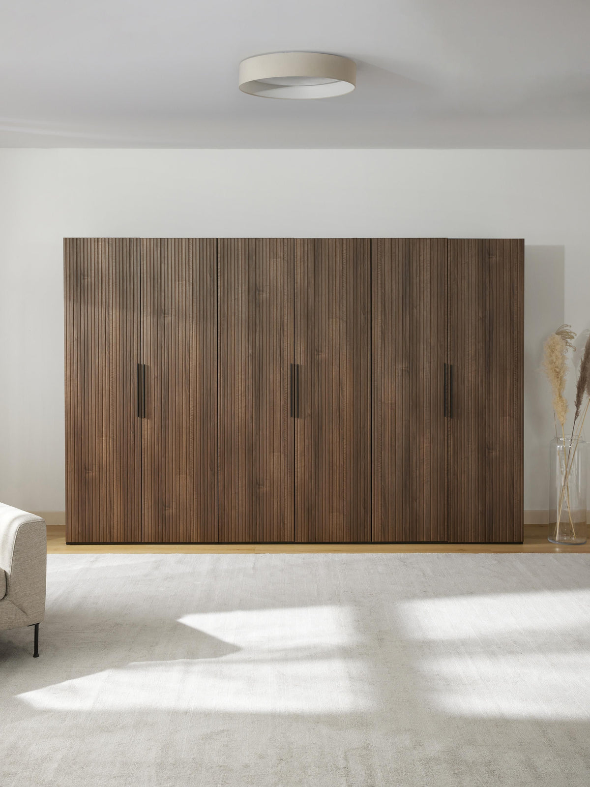 Simone Hinged-Door Wardrobe, Modular, 300 cm Wide, in Various Sizes