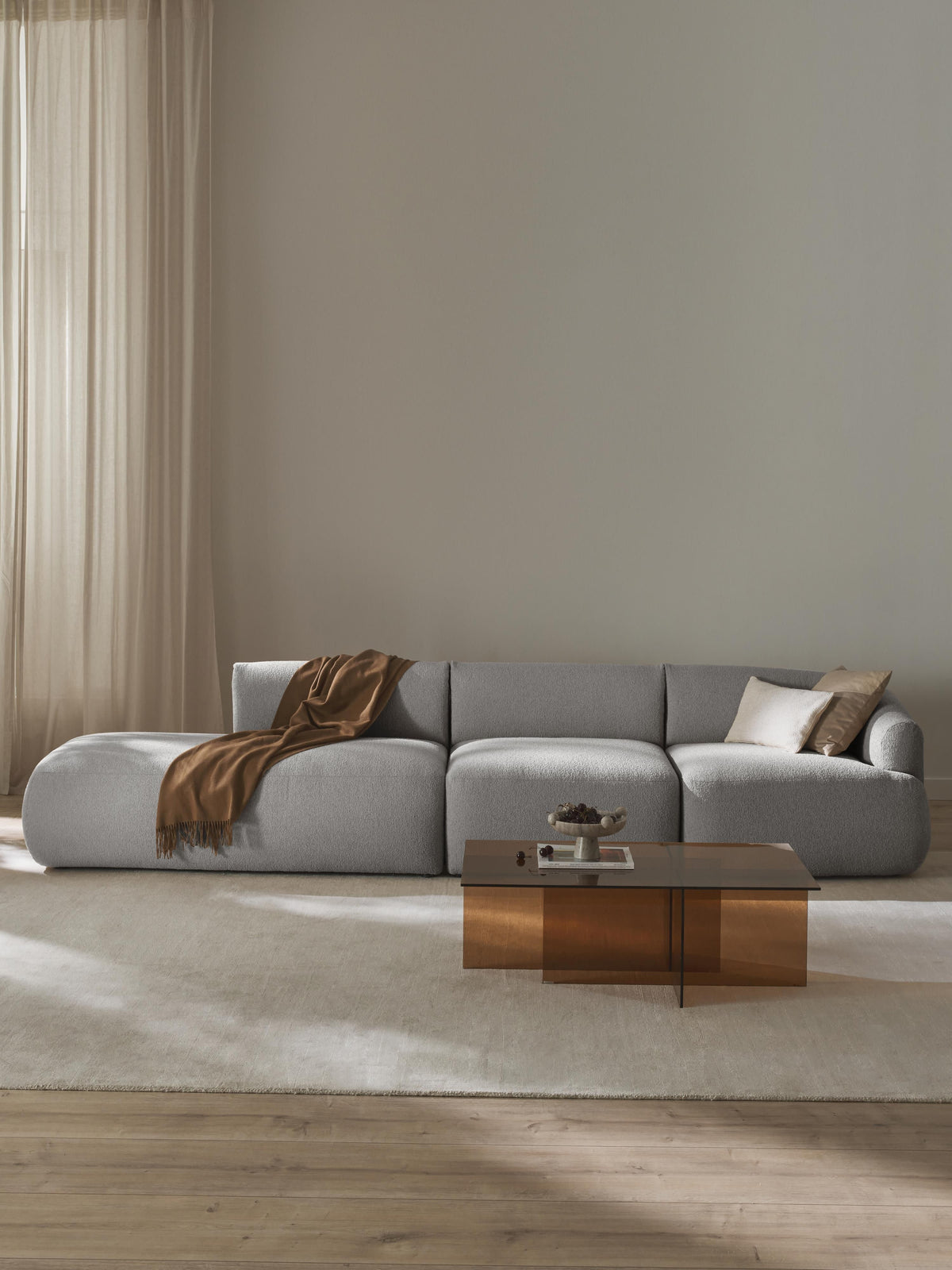 Sofia Modular Chaise (2-Seater), Bouclé