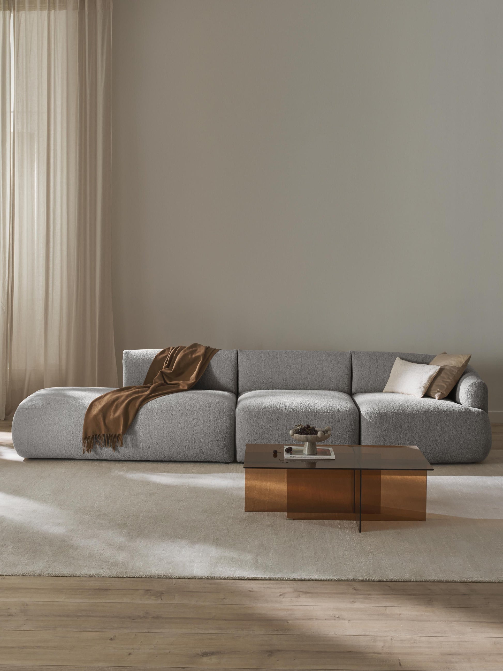 Sofia Modular Chaise (2-Seater), Bouclé