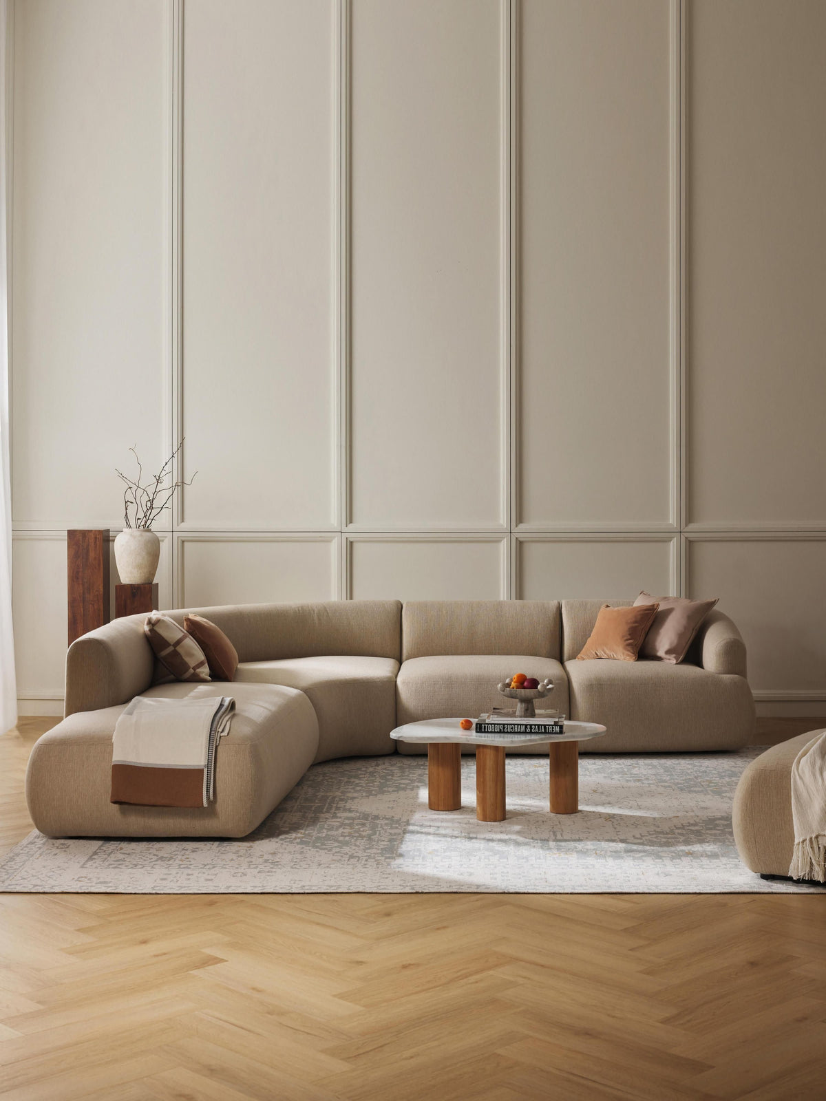 Sofia Modular Corner Sofa, 4-Seater