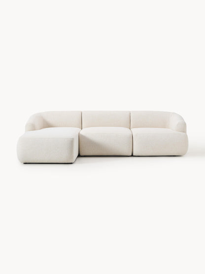 Sofia Modular Corner Sofa, Bouclé, 3-Seater