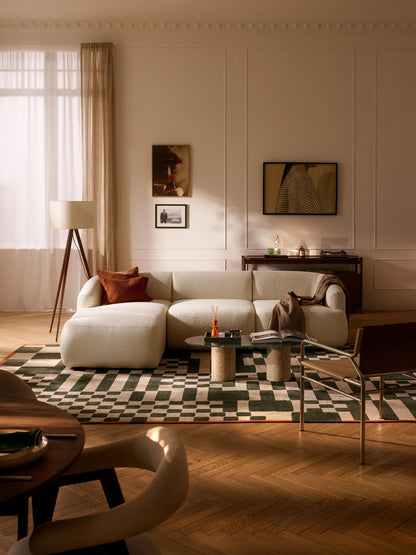 Sofia Modular Corner Sofa, Bouclé, 3-Seater