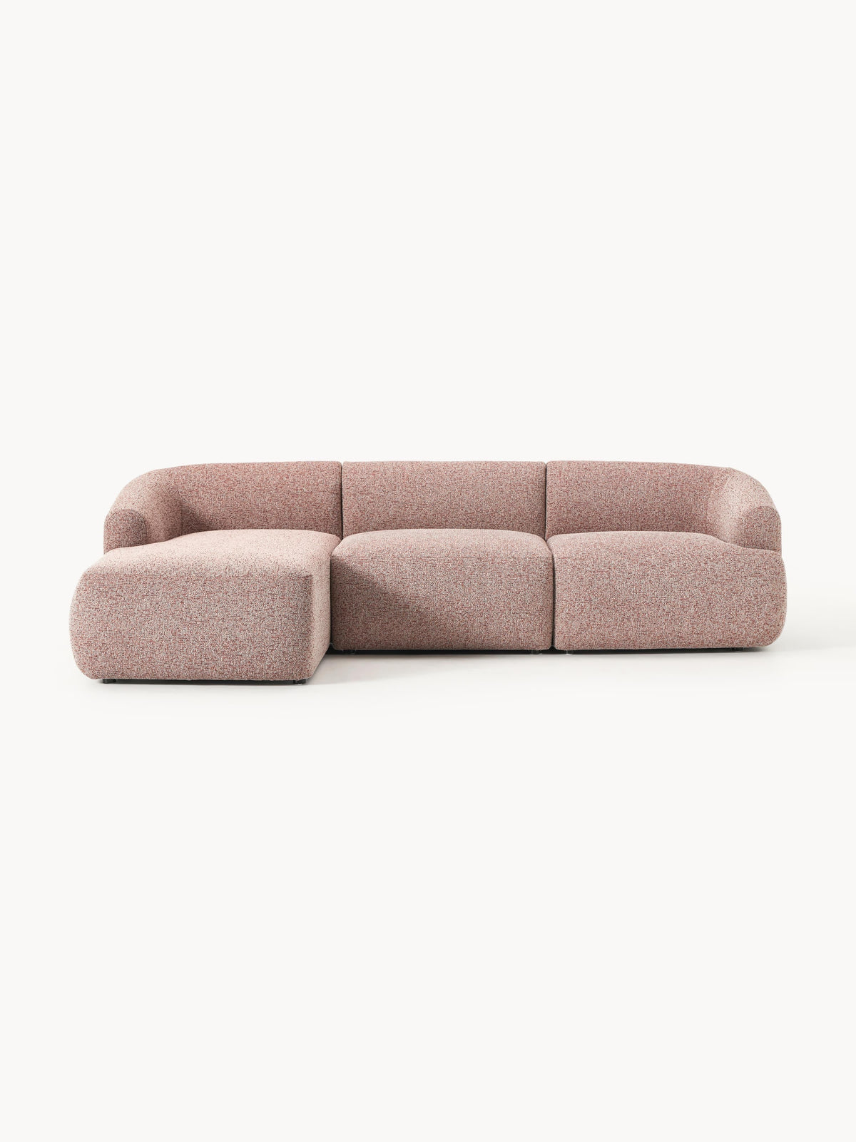 Sofia Modular Corner Sofa, Bouclé, 3-Seater