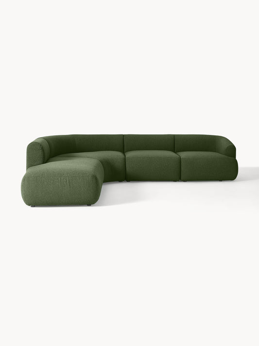 Sofia Modular Corner Sofa, Bouclé, 4-Seater