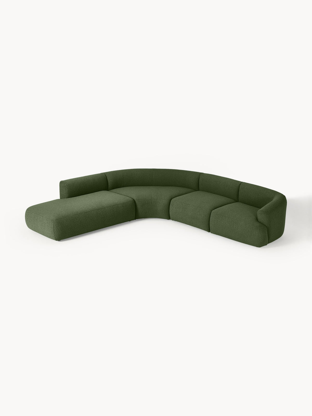 Sofia Modular Corner Sofa, Bouclé, 4-Seater