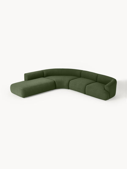 Sofia Modular Corner Sofa, Bouclé, 4-Seater