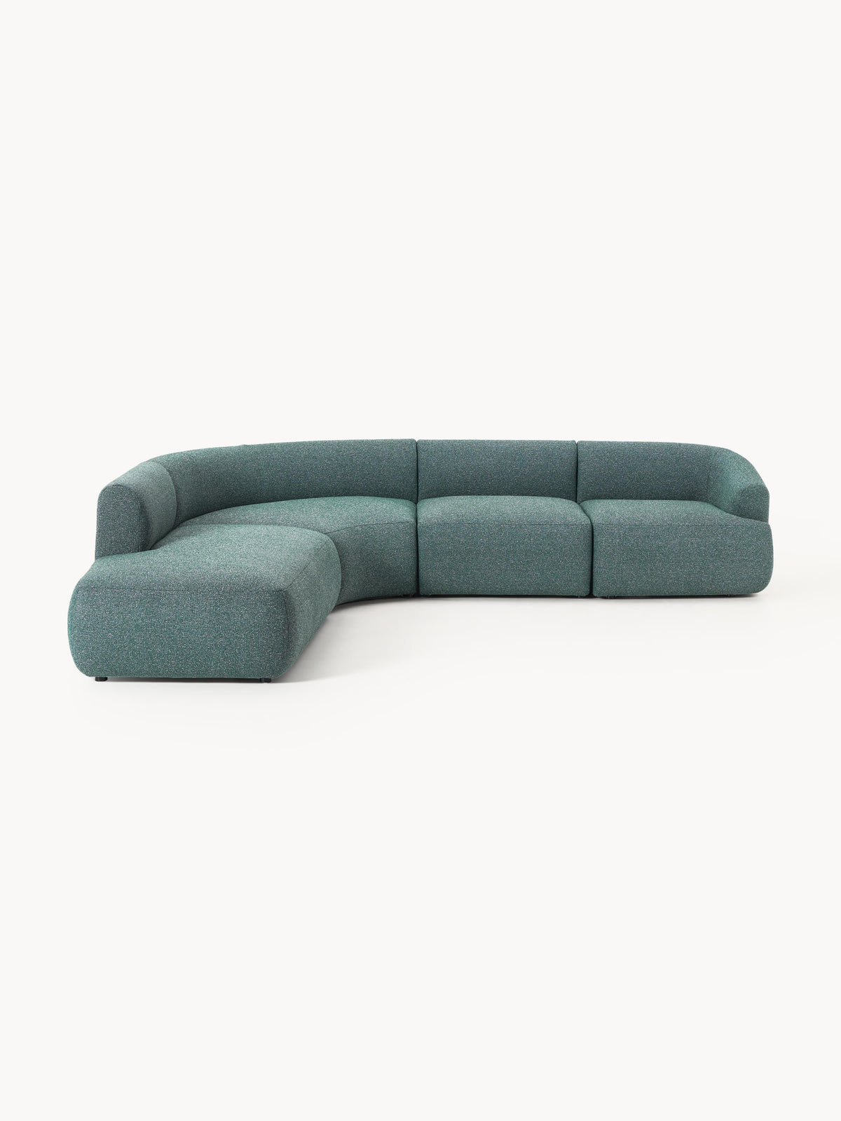 Sofia Modular Corner Sofa, Bouclé, 4-Seater