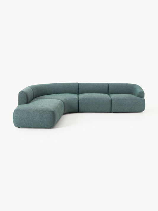 Sofia Modular Corner Sofa, Bouclé, 4-Seater