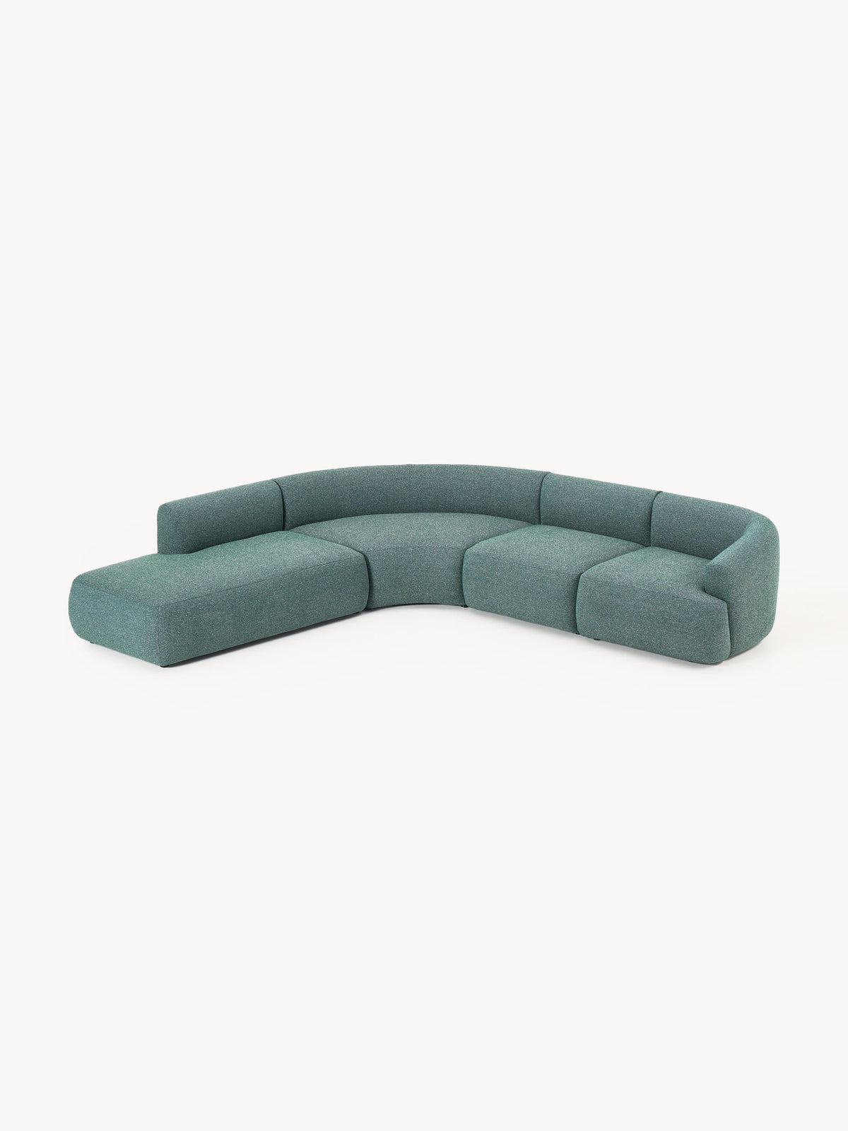 Sofia Modular Corner Sofa, Bouclé, 4-Seater