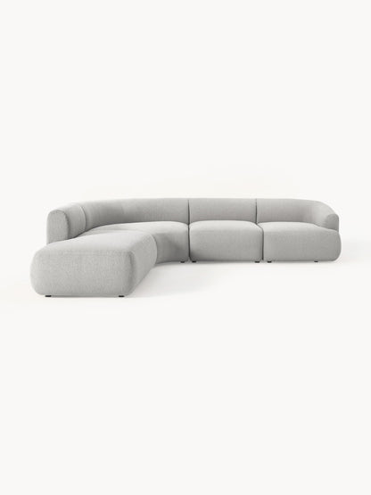 Sofia Modular Corner Sofa, Bouclé, 4-Seater