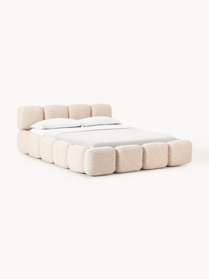 Tayla Bouclé Storage Bed, Upholstered