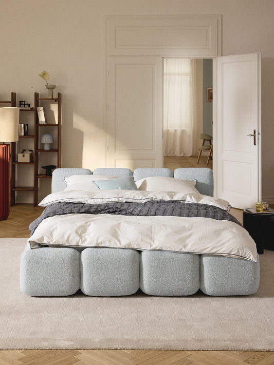 Tayla Bouclé Upholstered Bed