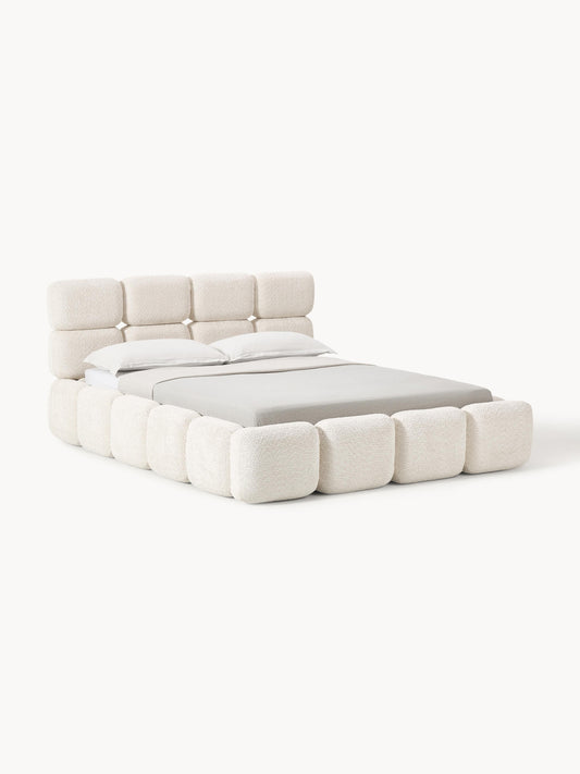 Tayla Teddy Bouclé Storage Bed, Upholstered
