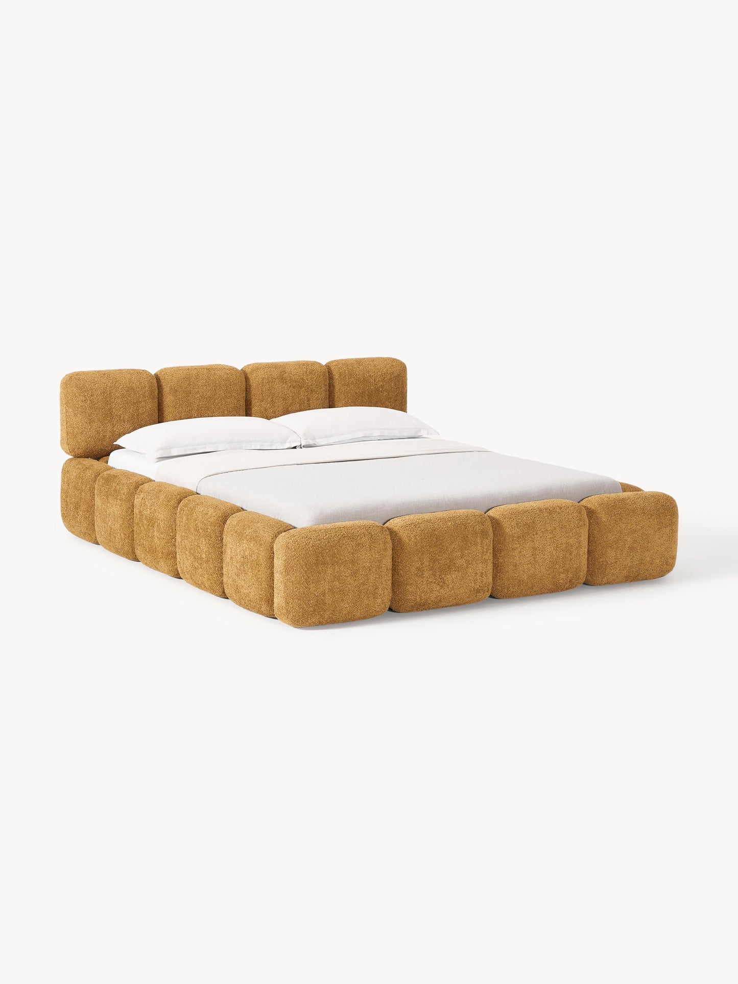 Tayla Teddy Bouclé Storage Bed, Upholstered