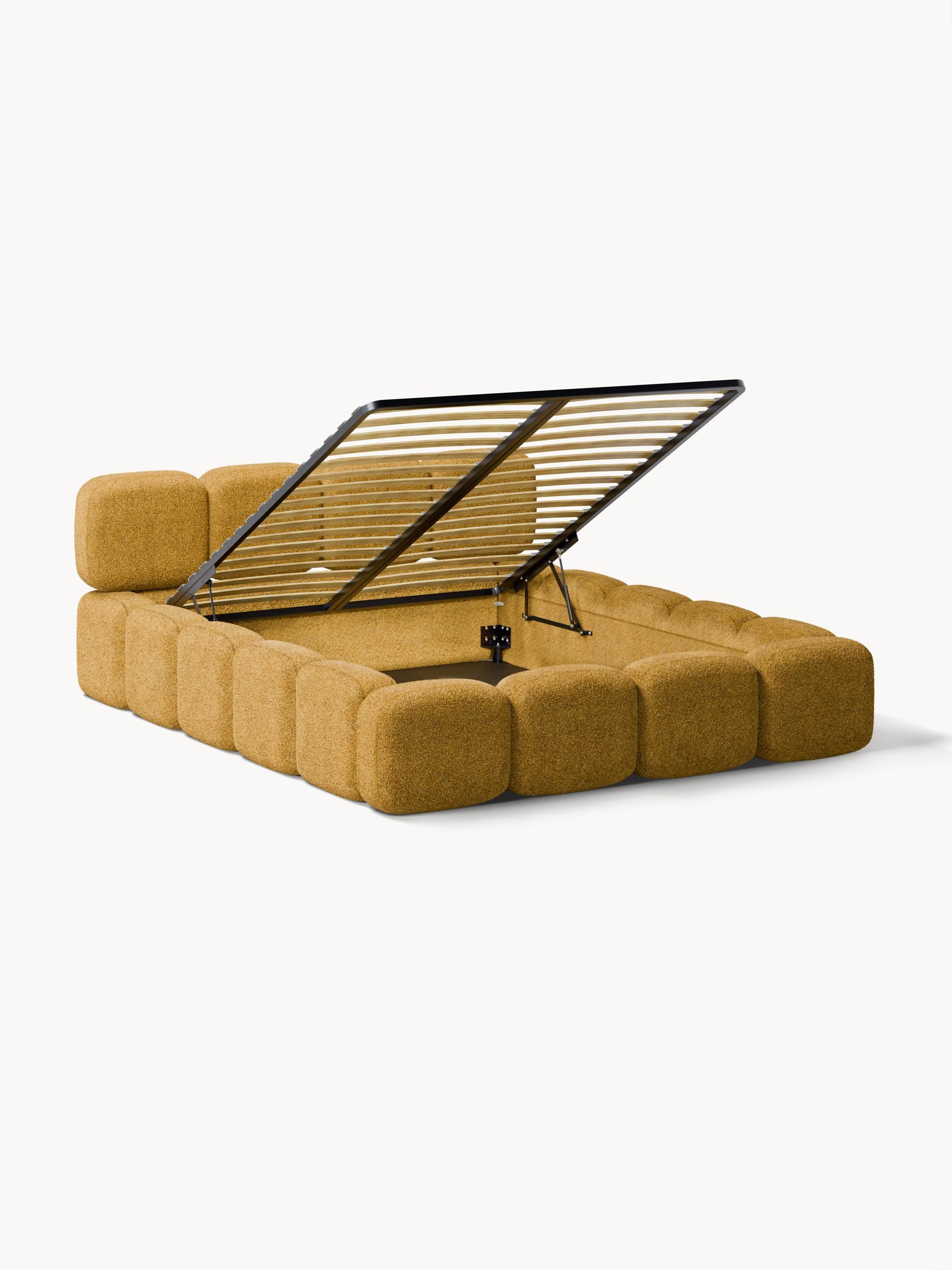 Tayla Teddy Bouclé Storage Bed, Upholstered