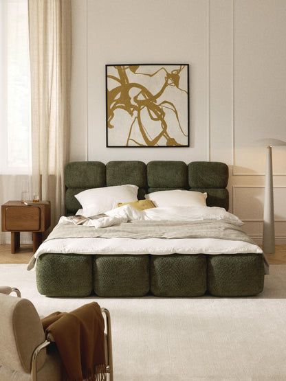 Tayla Teddy Bouclé Upholstered Bed