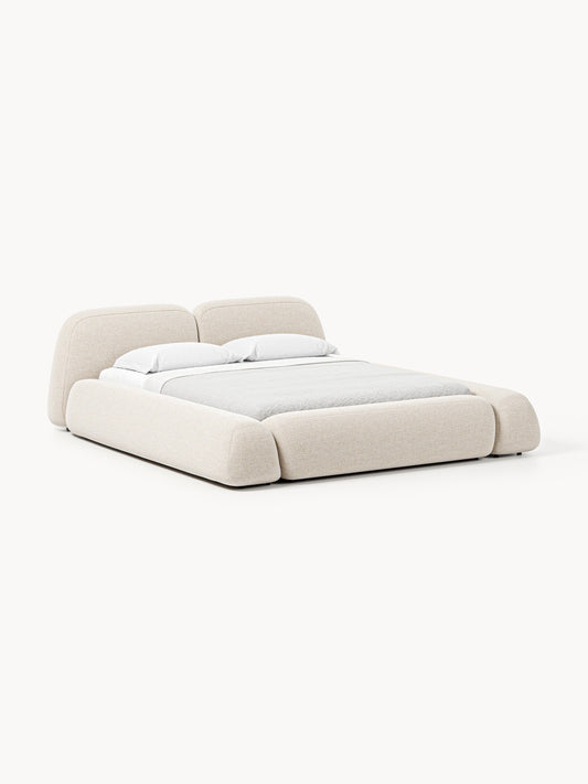 Wolke Bouclé Storage Bed, Upholstered