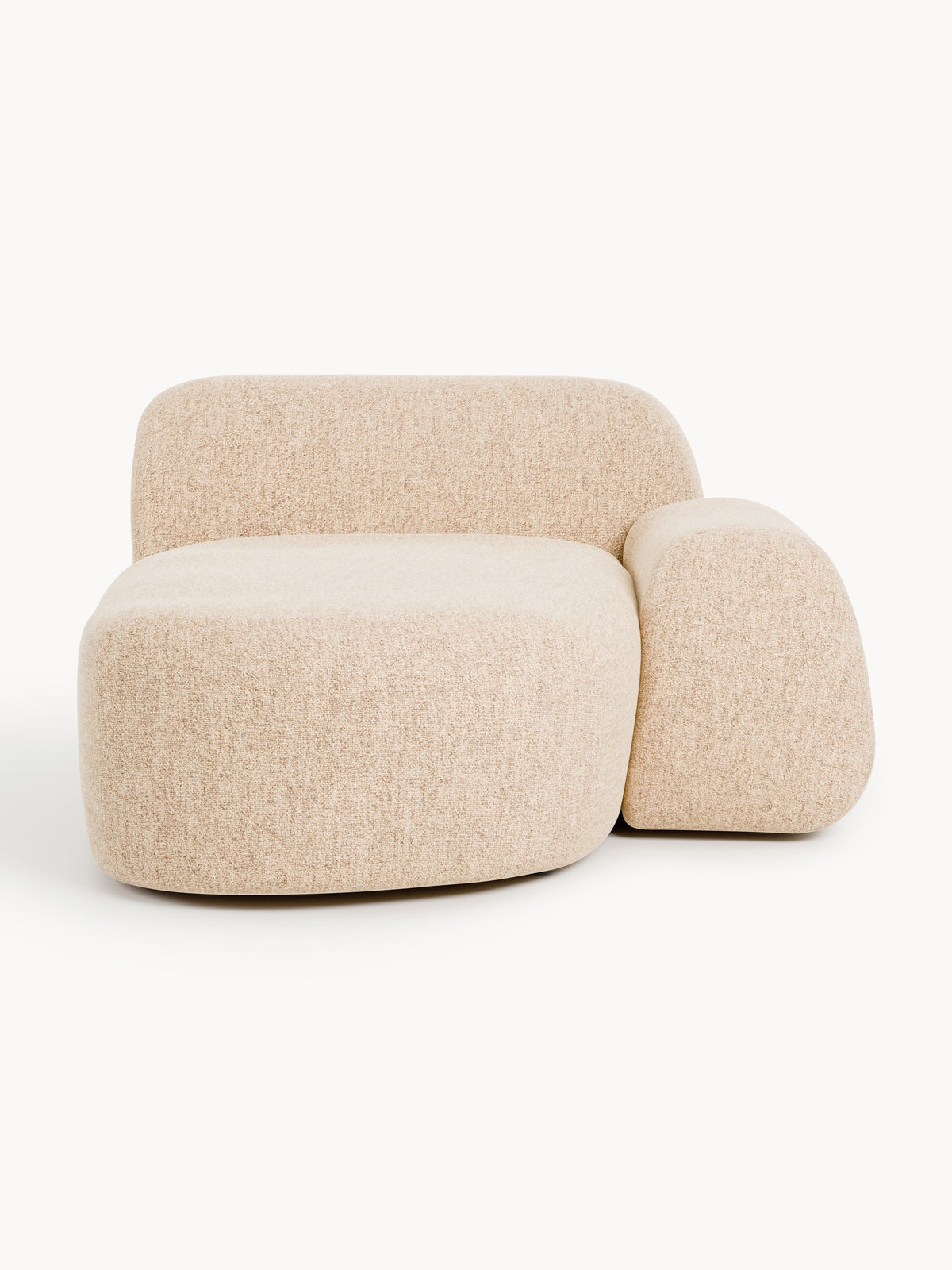 Wolke Chaise Corner Module in Bouclé