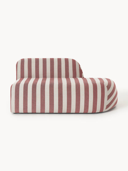 Wolke Chaise Module with Stripes