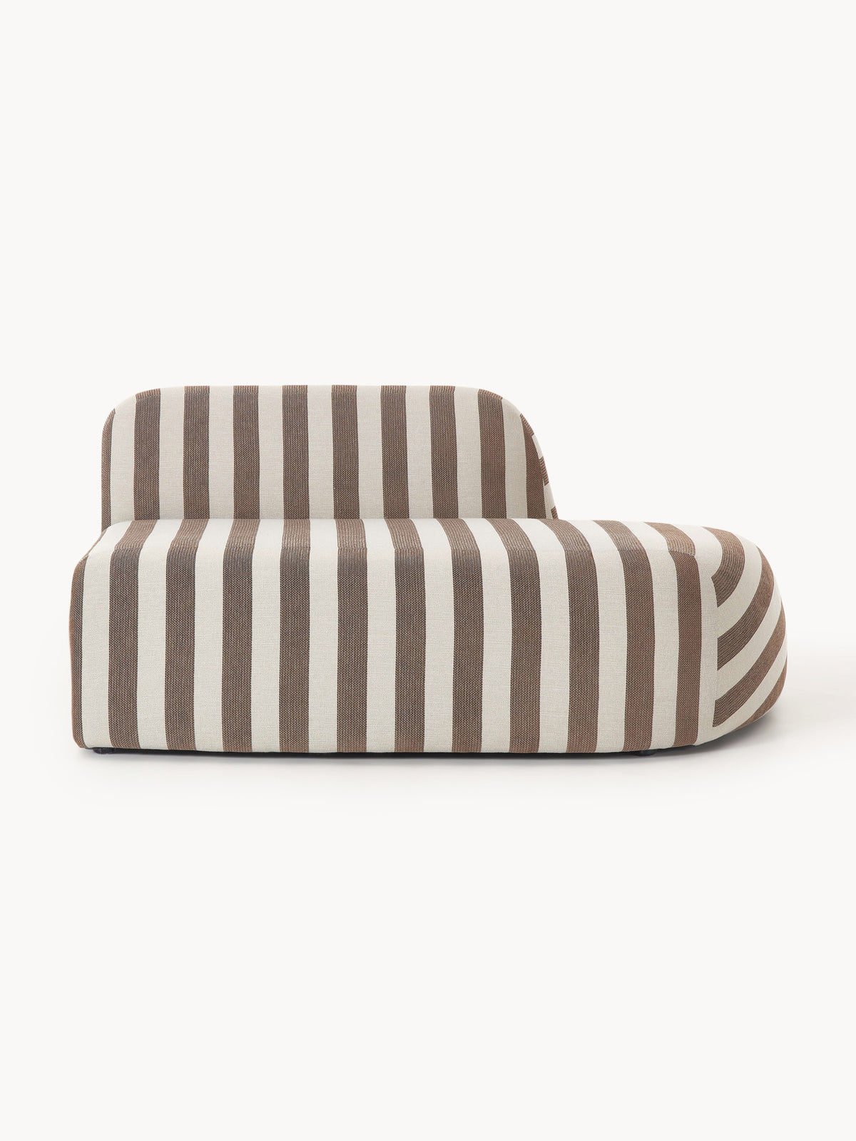 Wolke Chaise Module with Stripes