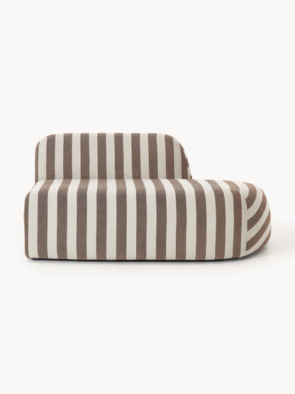 Wolke Chaise Module with Stripes