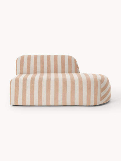 Wolke Chaise Module with Stripes
