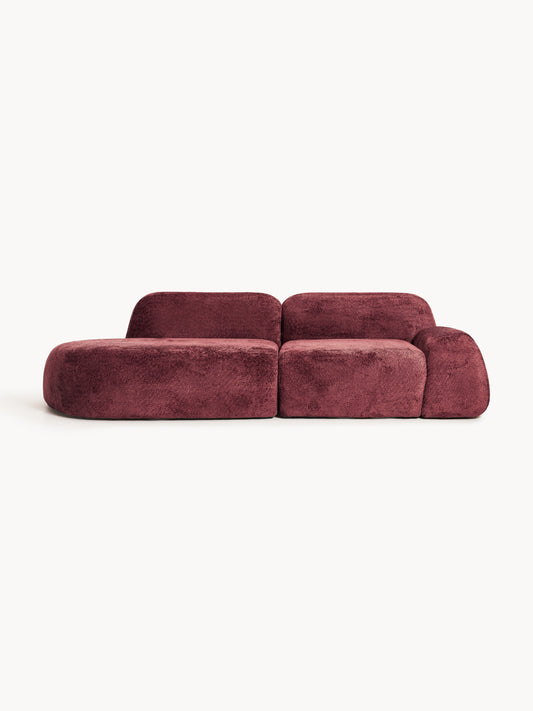 Wolke Modular Chaise (3-Seater), Teddy Bouclé