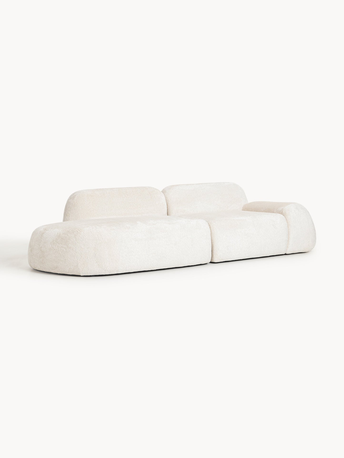 Wolke Modular Chaise (3-Seater), Teddy Bouclé