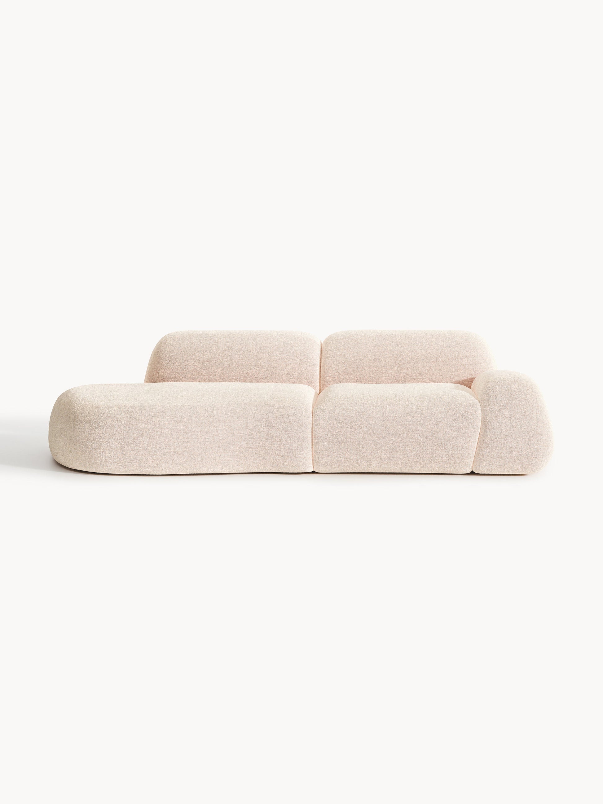 Wolke Modular Chaise, Bouclé (3-Seater)