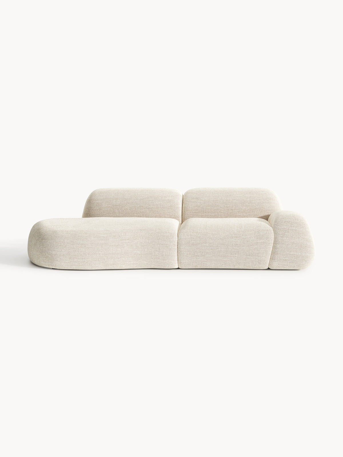 Wolke Modular Chaise, Bouclé (3-Seater)