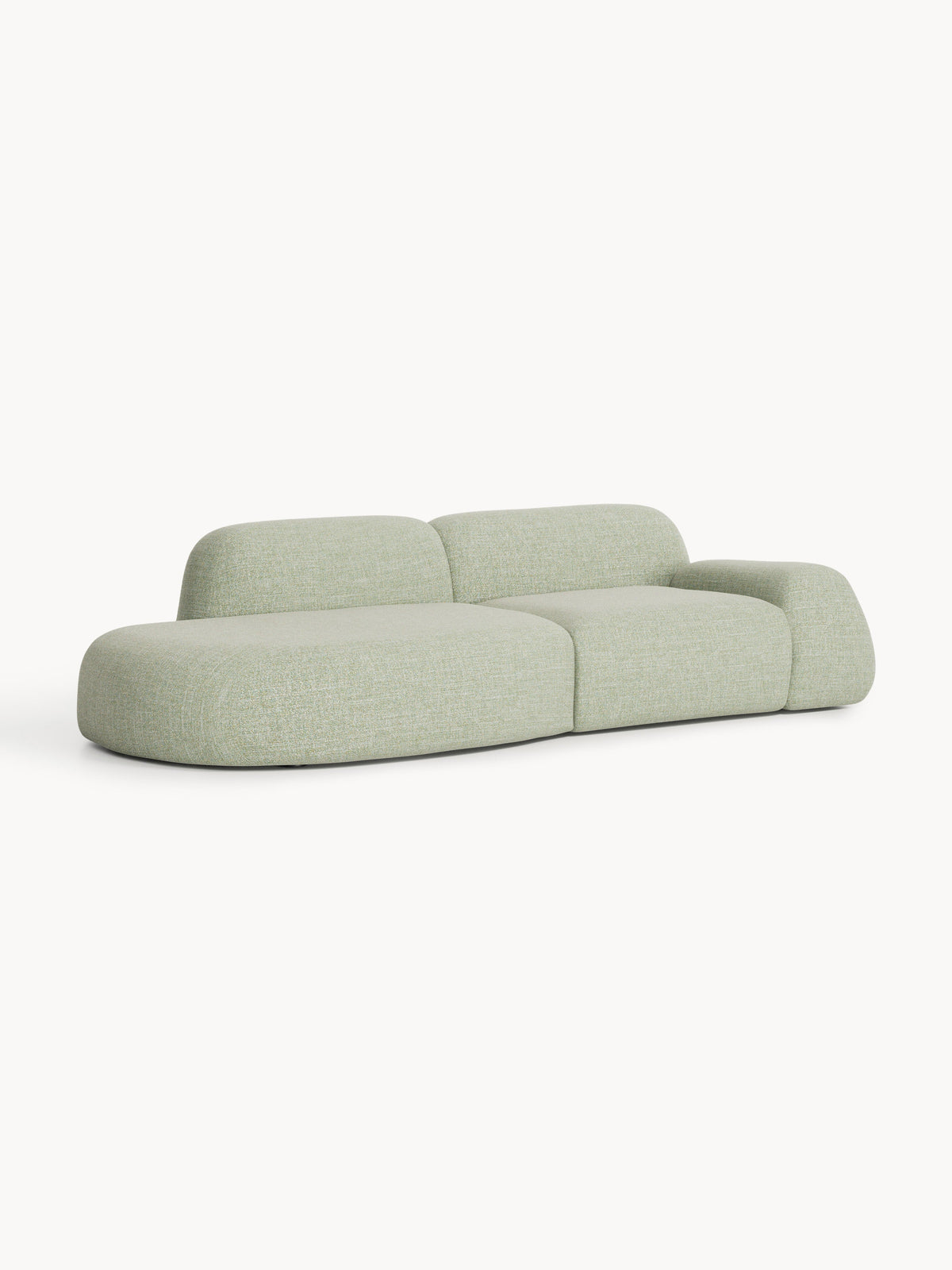Wolke Modular Chaise, Bouclé (3-Seater)