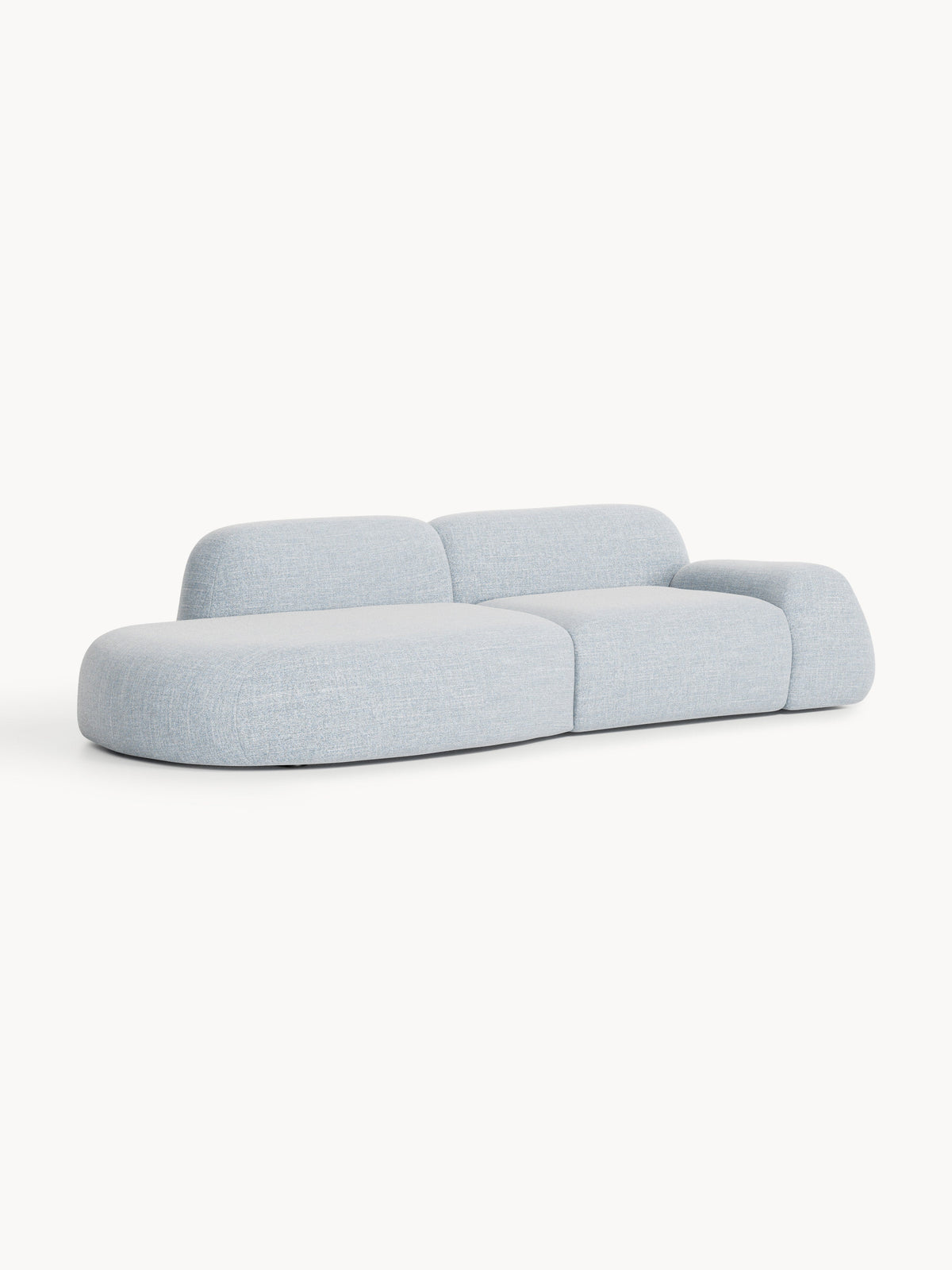 Wolke Modular Chaise, Bouclé (3-Seater)