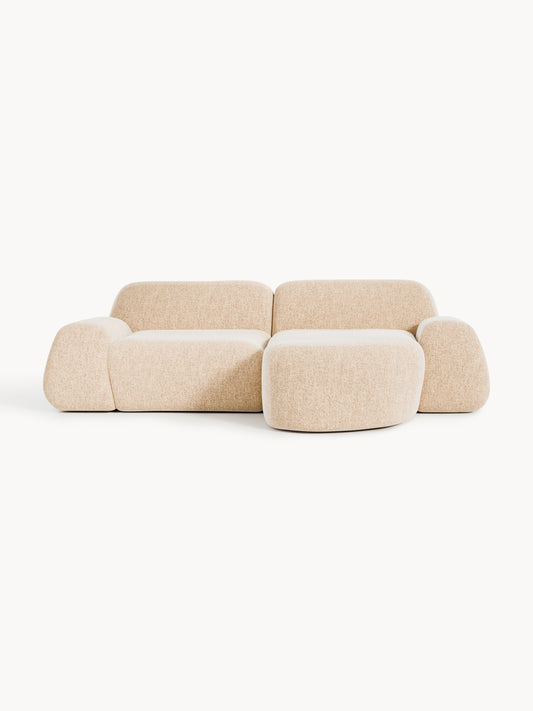 Wolke Modular Corner Sofa (3-Seater), Bouclé