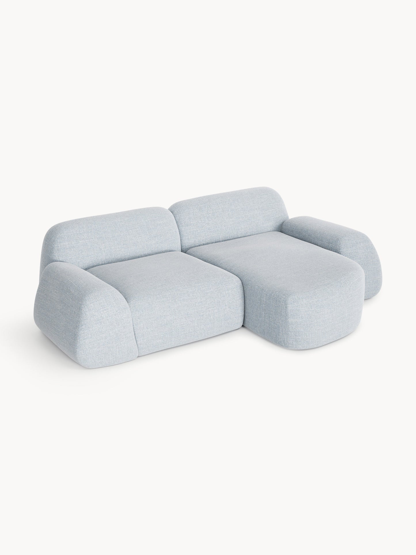 Wolke Modular Corner Sofa (3-Seater), Bouclé