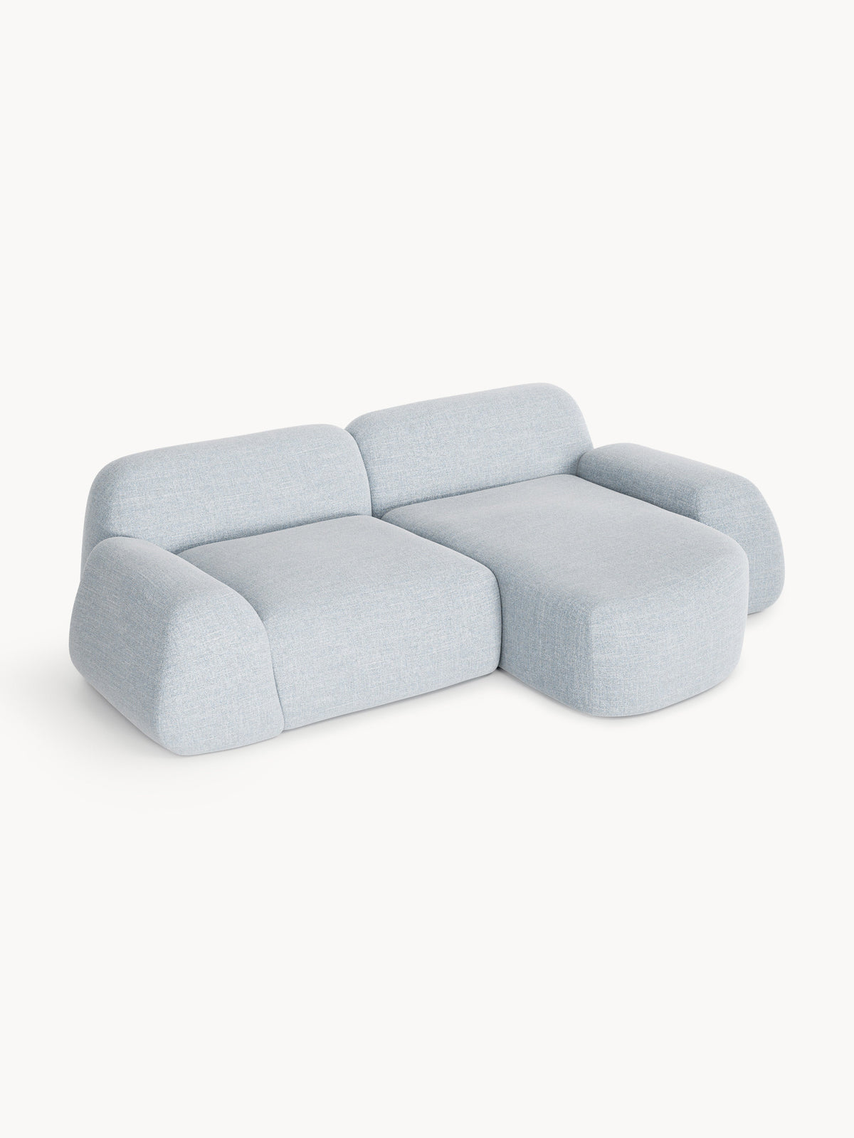 Wolke Modular Corner Sofa (3-Seater), Bouclé