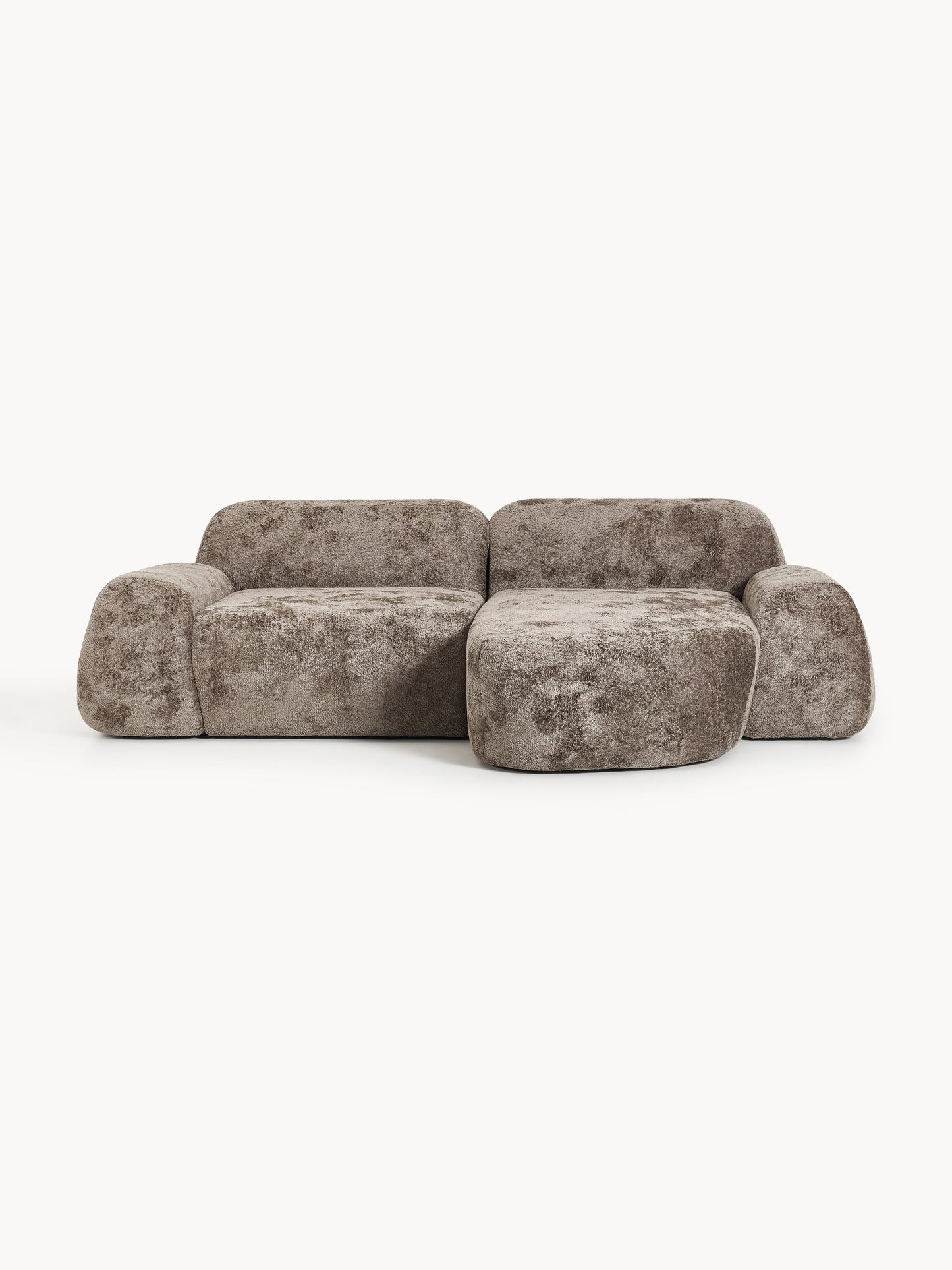Wolke Modular Corner Sofa (3-Seater), Teddy Bouclé