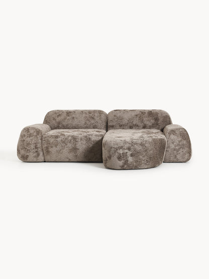 Wolke Modular Corner Sofa (3-Seater), Teddy Bouclé