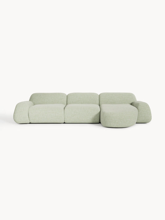 Wolke Modular Corner Sofa, Bouclé, 4-Seater